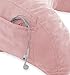 Deluxe Comfort Microsuede Bed Rest - Backrest Pillow with Arms - Bed Rest Pillow - Reading Bedrest Lounger - Sitting Support Pillow - Soft But Firmly-Stuffed Fiberfill - Reading Pillow, Pink