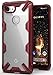 Ringke Fusion-X Designed for Google Pixel 3 XL Case Easy Unlock Squeeze Compatible Transparent Hard PC Back TPU Bumper Solid Protection Cover for Google Pixel 3 XL - Ruby Red