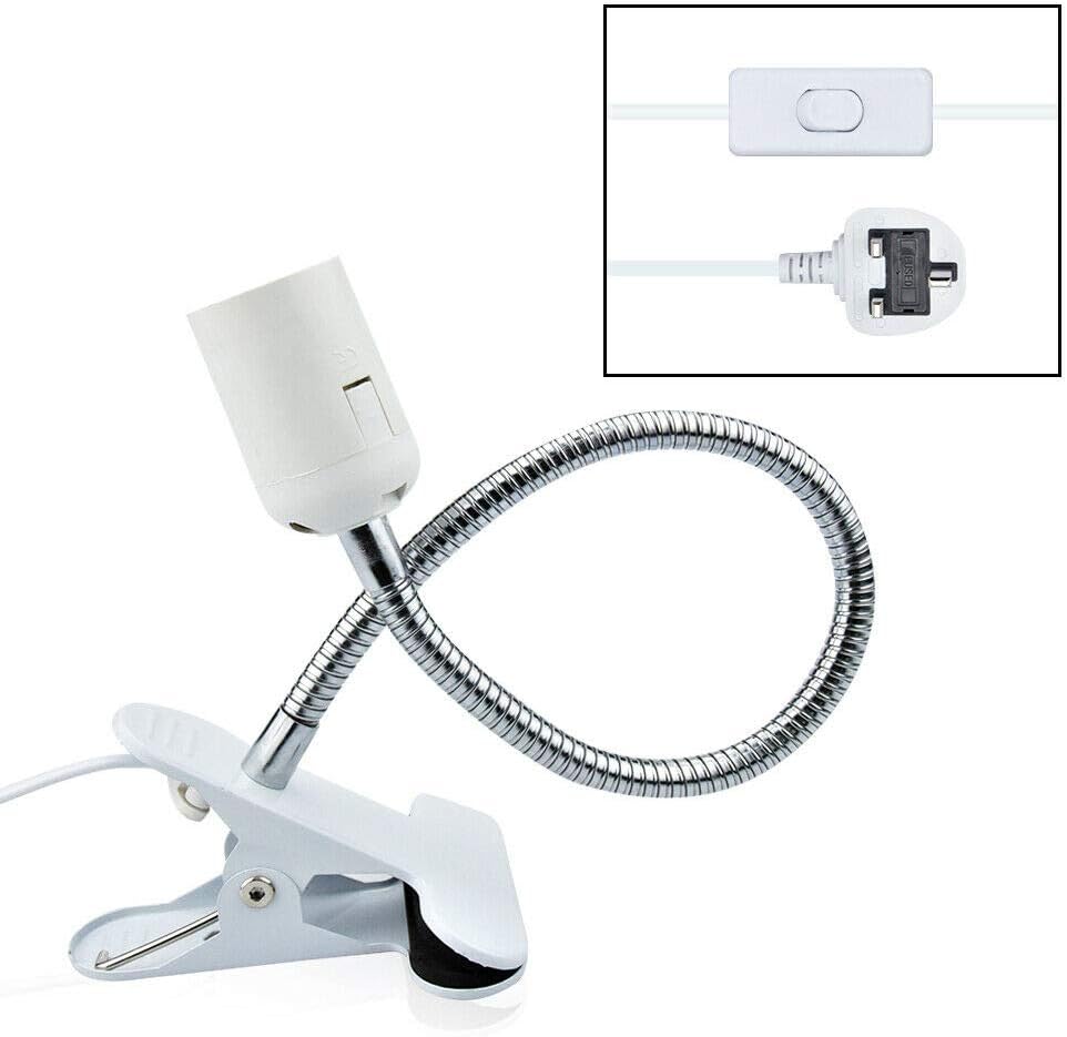 DoRight Bulb Holder Clip on Lamp E27 Table Lamp Holder Book Lamp Holder