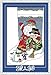 CaptainCrafts Cross Stitch Kits Stamped Christmas Stocking Kit Printed Fabric DIY Needlecrafts Embroidery Kit (Stamped, Christmas Stockings, Santa Claus with Snowman)