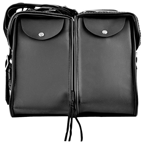 Two Tone Zip-Off Motorcycle Saddlebags