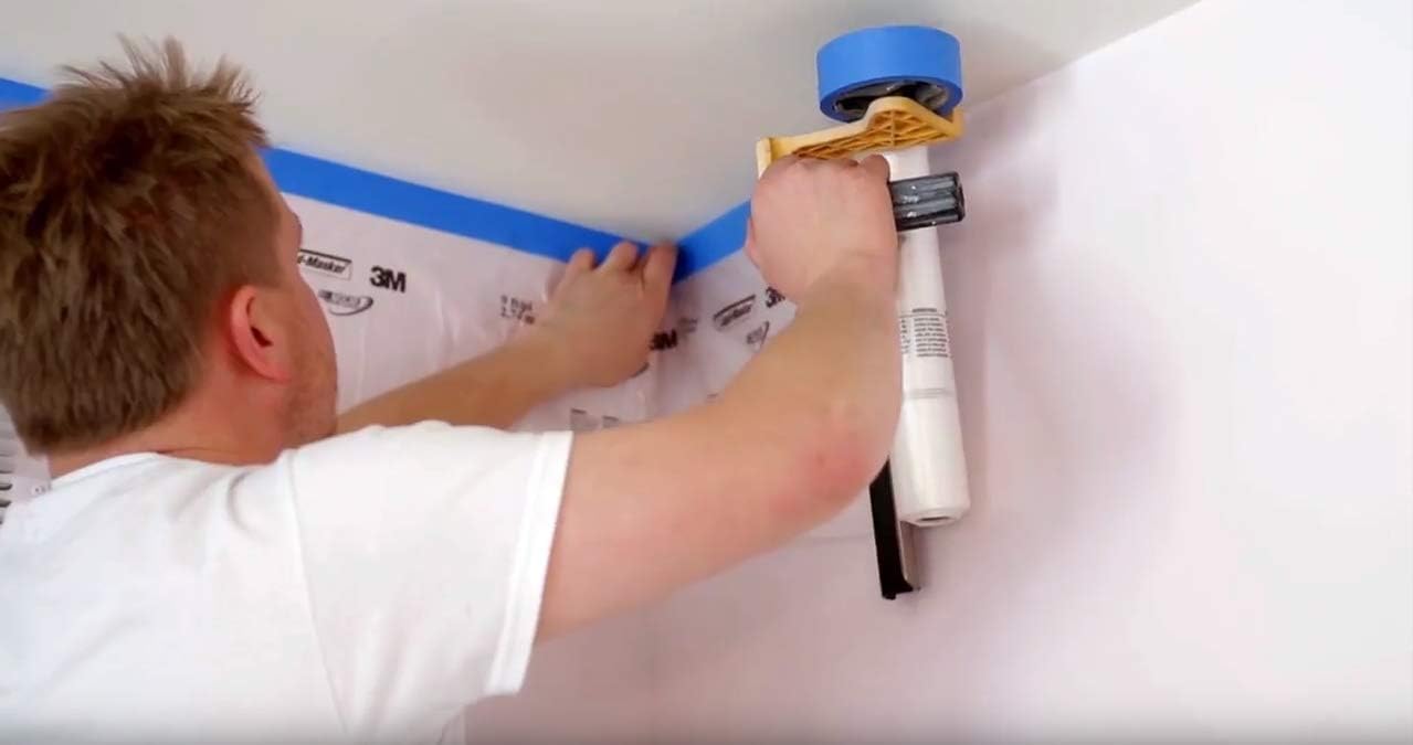3M Hand-Masker Pre-Assembled Masking Film and Tape Kit - Tape Applicators - 