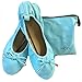 Shoes8teen Womens Foldable Ballerina Ballet Flats W/Bow 15 Colors