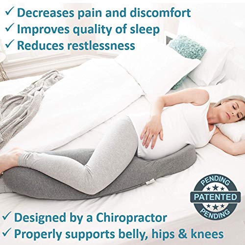 2 in1 Pregnancy Pillows, Chiro Designed Maternity Pillow with 100