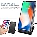 Fast Qi Wireless Charger, Fodlon Wireless Charging Pad for iPhone 8 / 8 Plus, iPhone X, Samung Galaxy Note 8, S8 / S8 Plus, S7 / S7 Edge [No AC Adapter] [Black]
