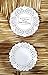Doilykorea- 250pcs Premium 3.5 inch Round Lace paper doilies- Non-Dust, Clean Cut, Simple design: Party/Gift/for Cake Crafts/Home Decoration Weddings Table settings Placemat [3.5