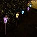 Outdoor Solar Garden Lights - 3 Pack Mosaic Solar Powered Stake Lights, Solar Garden Stake Landscape Lights for Garden Flowerbed Path Walkway Patio Lawn Outdoor Decoration