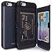 iPhone 6S Case, TORU [Slim Hard Wallet Case] Card Holder ID Slot Protective Dual Layer Cover with Hidden Storage Compartment & Mirror for iPhone 6S / iPhone 6 - Metal Slate