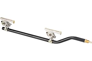 TAILGRILLER Griddle Burner Valve with Igniter Port and Gas Pipe for Blackstone 22 Inch Tabletop Griddle 1666 1813 1842, Control Valves Replacement Parts for Blackstone Griddle Accessories