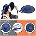 Yshare Women Big Bowknot Straw Sun Hat Floppy Foldable Roll up UV Protection 50+ Beach Cap (Color-1)