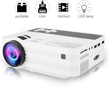 Bewinner 1920x1080 Full HD LED Proyector para Android 6.0 WiFi ...