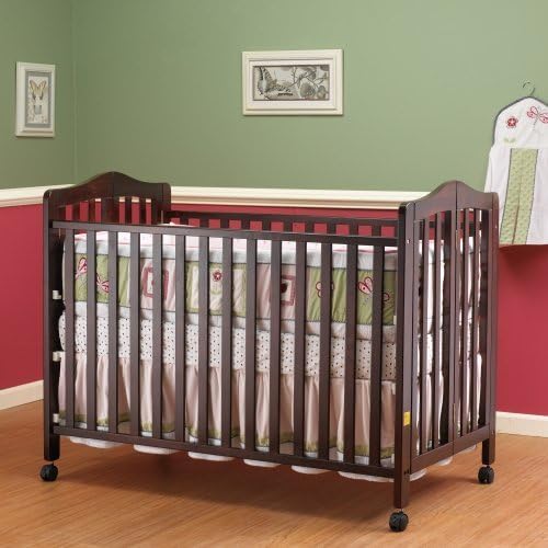Orbelle Lisa Full Size Folding Crib - Cherry