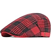 Quanhaigou Unisex Denim Newsboy Hats Flat Ivy Gatsby Cabbie Driving Berets Hat Cotton Dad Cap for Men Women