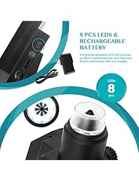 Aomekie   Microscopio digital portátil de 4,3 pulgadas con pantalla LCD de 600 aumentos recargable de litio para cámara de vídeo, versión de actualización