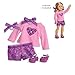 American Girl Truly Me Sparkling Hearts Outfit in Bag for 18