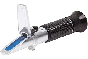 LABO TECHNOLOGY LABO Brix Refractometer with ATC, Dual Scale 0-40% Brix/0-25% Alcohol, Handheld Refractometer for Honey, Brix Meter for Wine, Beer, Grape Juice, Fermentation, Brewing, Home Winemaking