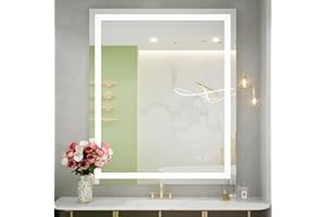 FTOTI 36x30 Inch Led Mirror for Bathroom with Lights,Dimmable,Anti-Fog,Lighted Bathroom Mirror with Smart Touch Button,Memory Function(Horizontal/Vertical)