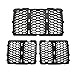 Danti Latest Honeycomb Matte Mesh Front Grill Grille Inserts Cover Kit 7 pc for Jeep Grand Cherokee 2014 2015 2016 (Black)