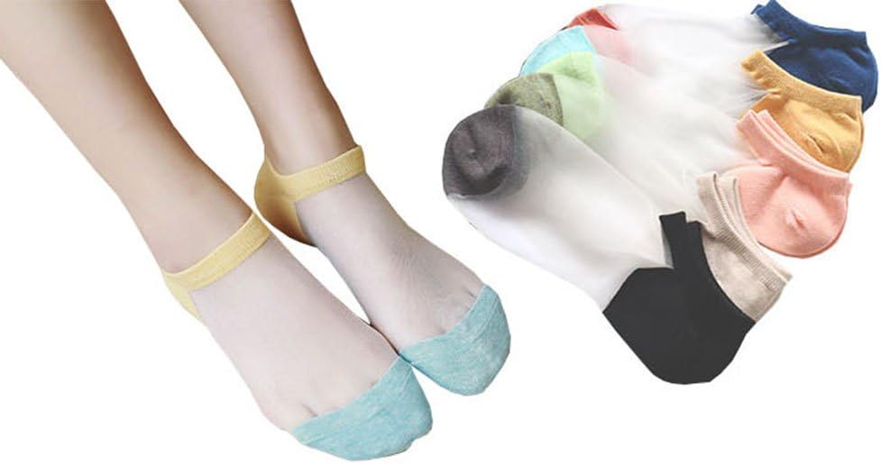 Women's Sweet Cute Ultrathin Transparent Lace Elastic Short Ankle Liner Socks