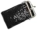 Designer Sequin Cigarette Case By Marshal (Black)