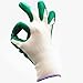 7 Pairs Pack SKYTREE Gardening Gloves, Work Gloves, Comfort Flex Coated, Breathable Nylon Shell, Nitrile Coating, Women’s Medium Size, Green/Blue.