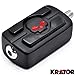 Krator Black Skull Skeleton Head Shifter Shift Peg Cover Compatible with 1987-2015 Harley Davidson Street Bob/Fat Bob