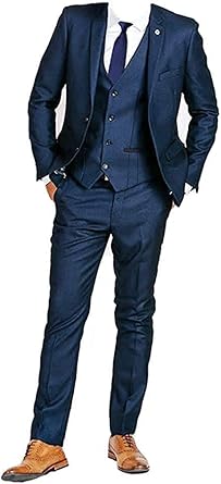 denim three piece suit