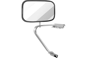 ECCPP Manual Side View Mirrors Plastic Pair Set for Ford for F-Series for F150 for F350 Bronco Pickup Truck SUV