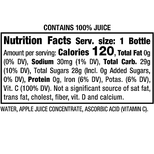 MOTT’S 100% ORIGINAL APPLE JUICE, 8 FL OZ BOTTLES, 6 PACK