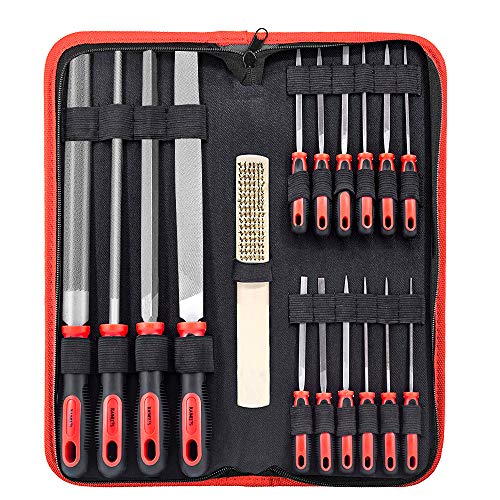 KAIWEETS American Pattern Files Set 17 PCS, Flat/Half-Round/Round ...