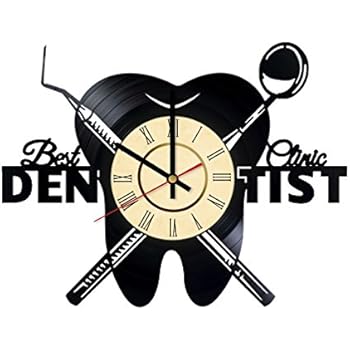 Stomatology Dentist Tools Toothpaste Vinyl Wall Clock - great idea for dentist stomatology - customize your clock