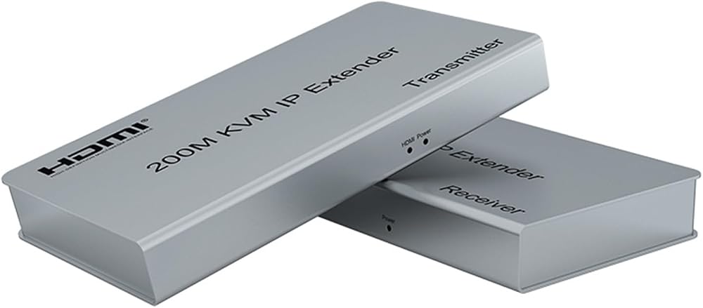 XYKJOBC HDMI KVM IP Extender 200M 1080P Cat5e/6 USB Mouse Keyboard One-Many