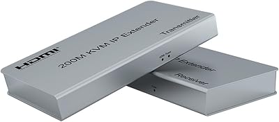 XYKJOBC HDMI KVM IP Extender 200M 1080P Cat5e/6 USB Mouse Keyboard One-Many