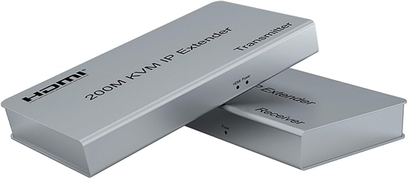 XYKJOBC HDMI KVM IP Extender 200M 1080P Cat5e/6 USB Mouse Keyboard One-Many