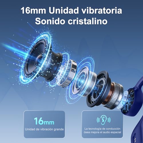 sunvito Headphones, Wireless Sports Headphones Bluetooth Open Ear IPX6 Waterproof Lightweight Running Headphones Sleep Headphones
