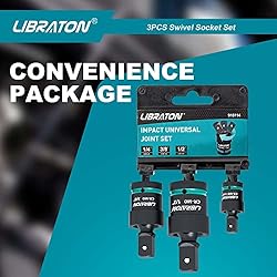 Libraton Swivel Socket Set, Impact Swivel Socket