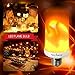 Terrvana LED Flame Effect Light Bulb : High Quality E26 LED Flickering Flame Light Bulbs Candle, Simulated Decorative Light Atmosphere Lighting Flaming Light Bulb for Tiki Bar Decoration