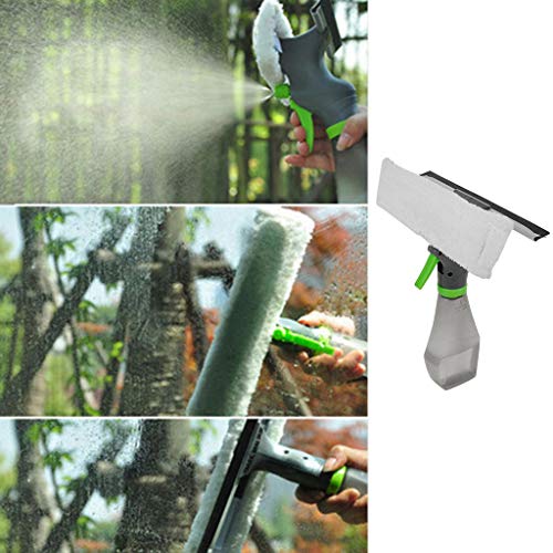 image for TTbuy 3 in 1 Window Cleaner Spray Bottle Wiper Squeegee Microfibre Clo