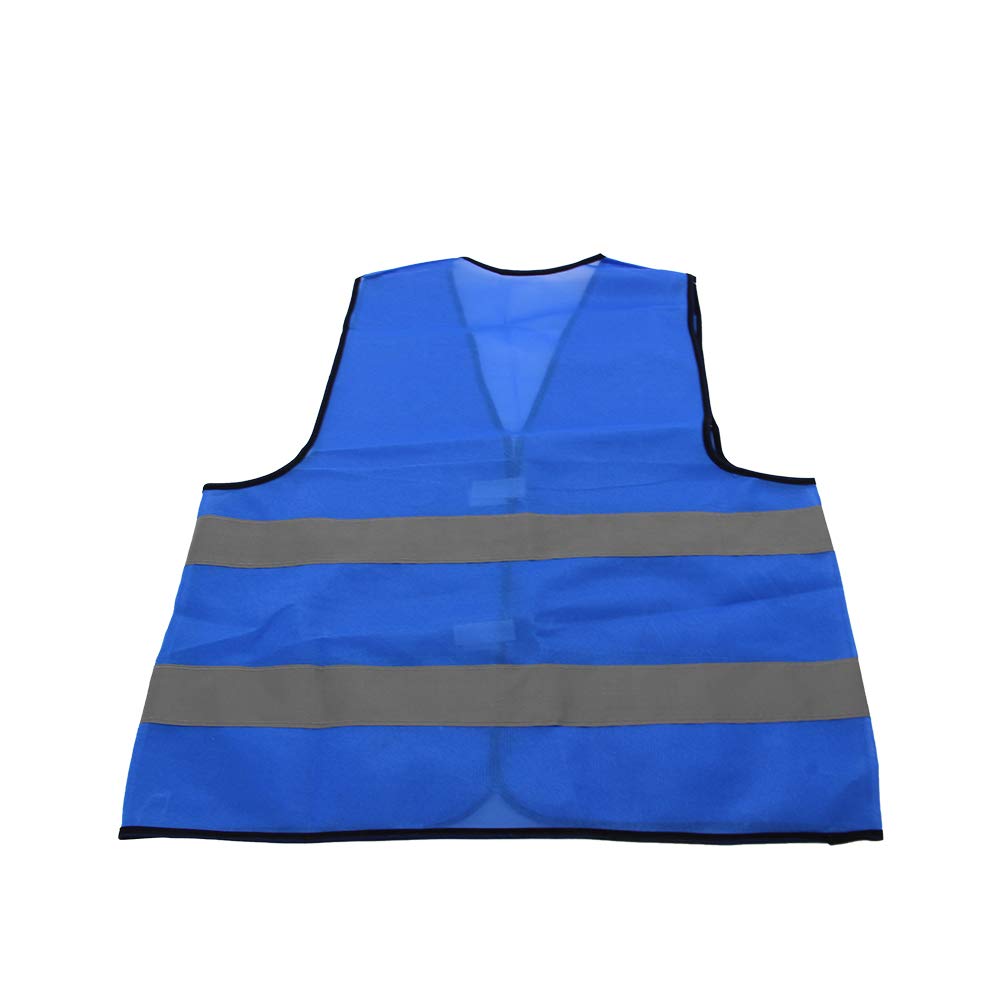 Othmro Safety Vest High Visibility Sky Blue 85G warp Knitted Fabric Safety Vests for Men and Women 3pcs