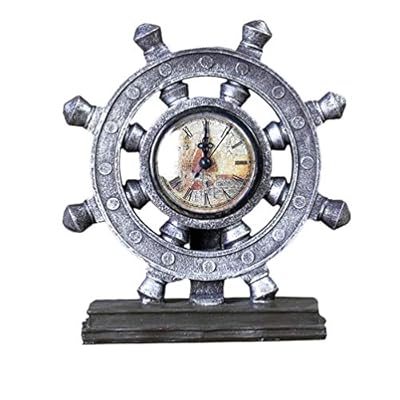 Creative Ornament Home &Office Decoration Desktop Decorations Resin Rudder Ornament Vintage Retro Ship Wheel Figurine… 51MrJ81qJmL. SS400