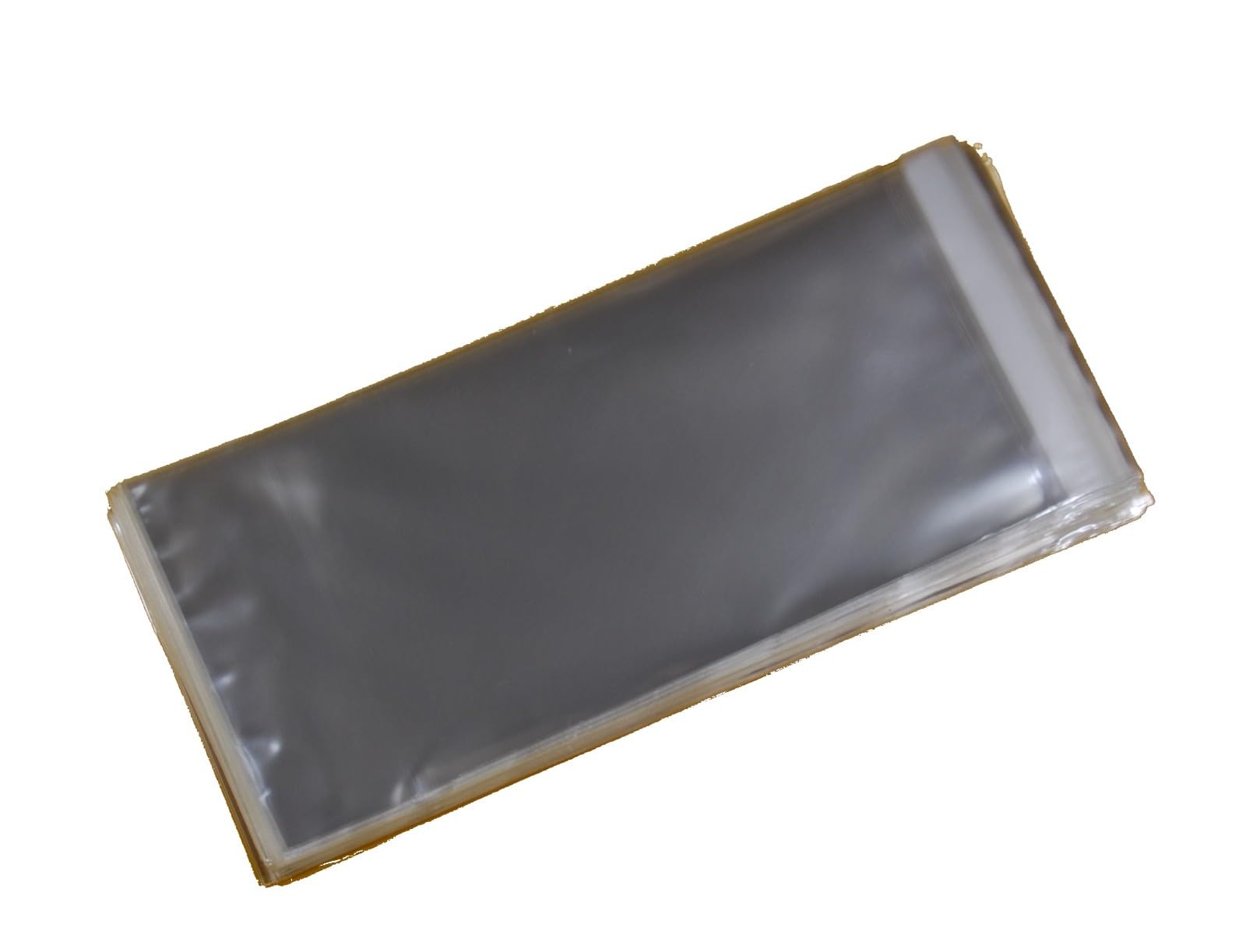 celloexpress Tract Size - 89mm x 230mm + 30mm Flap - Cellophane Greeting Card Display Bags 30 Micron Self Seal - Pack of 250