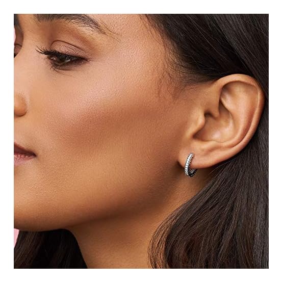 Pandora Pendientes de aro Mujer plata - 296317CZ - Imagen 3
