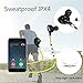 Wireless Earbuds, Bluenin Bluetooth Headphones Runner Headset Sports Earphones with Mic and Sweatproof for iPhone 7 6s 6 for Running, Gym, Exercise and Workout (818 Green)