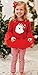 Mud Pie Baby-Girls Newborn Santa Skirt Set, Red, 6-9 Months
