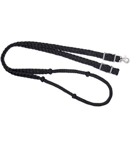 Rênes De Corde Plates Tough1 - Coton Tressé Bleu - 7 Pieds - Neuves