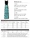 Zattcas Womens Summer Contrast Sleeveless Tank Top Floral Print Maxi Dress Black Aqua Small