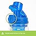 Acquablend Kids Premium 11oz Flip-Top Fruit Infuser Water Bottle. Get Your Kids Creating Their Own Naturally Flavored Fruit Infused Water, Juice, Iced Tea & Sparkling Beverages (Blue)