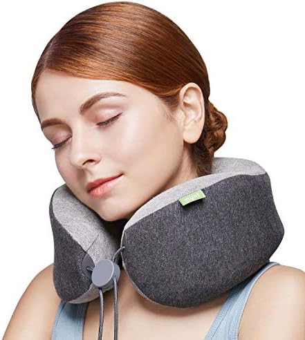 Mynt Memory Foam Travel Pillow Skin Friendly Material, Safety Magnetic Locking and Quick Fit/Release. Travel Smarter, in Extra Comfort – for Home, Car, Bus, Train, Plane, etc.