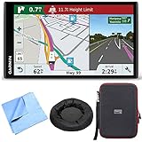 Garmin RV 770 NA LMT-S RV GPS Navigator for Camping w/ Dash Mount + Case Bundle includes Nav-Mat Portable GPS Dash Mount, PocketPro XL Hardshell Case and Cleaning Cloth