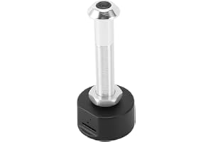 CCYLEZ Peephole Camera, Door Viewer with Mobile Detection and 150° Wide Angle Lens, 1080P HD Video Doorbell with APP for Home Security (Silver)